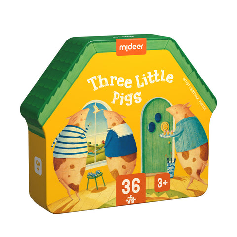 Artist's Fairy Tale Puzzle: Three Little Pigs 36pc