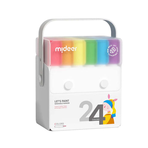 Let's Paint Washable Markers: 24 Colours