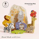 Africa Stacking Animals & Bag 10pc