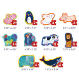 10-in-1 Level Up Puzzle: Level 1 Simple Animals