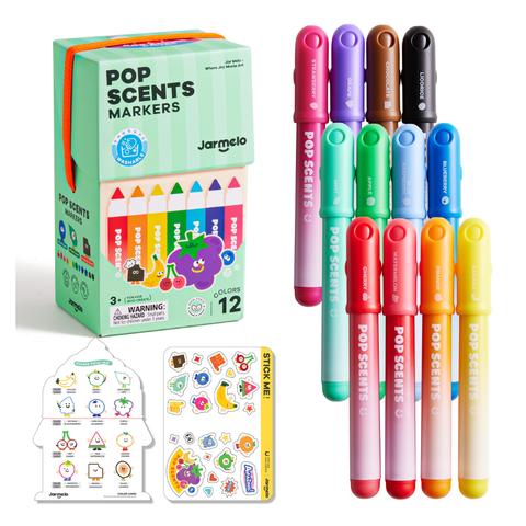 Pop Scents Markers: 12 Colours