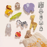 Africa Stacking Animals & Bag 10pc