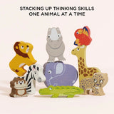 Africa Stacking Animals & Bag 10pc