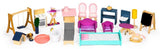 Mansion Doll House & Accessories 28pc