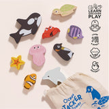 Ocean Stacking Animals & Bag 10pc