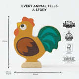 Farmyard Stacking Animals & Bag 10pc