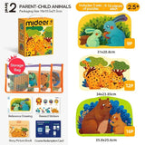 3-in-1 Level Up Puzzles: Level 2 Mom & Baby Animals