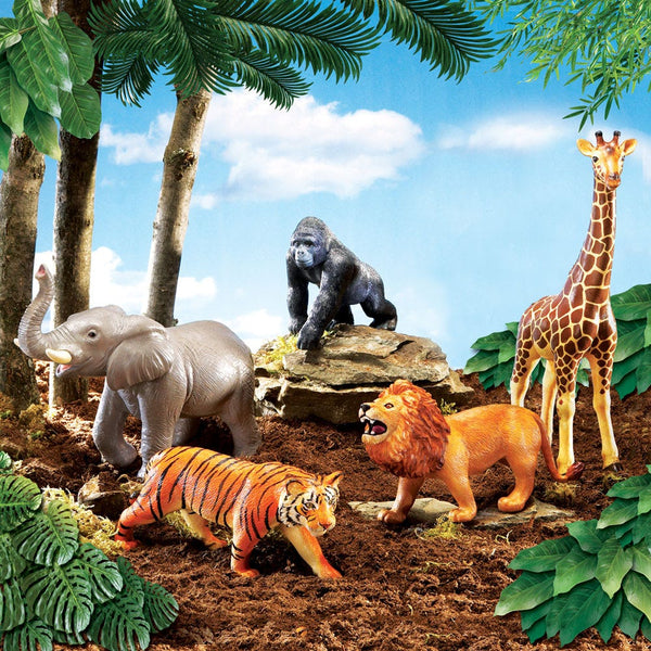 Jumbo Jungle Animals 5pc – PlayingandLearning.co.za