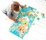 World Map Floor Puzzle 100pc