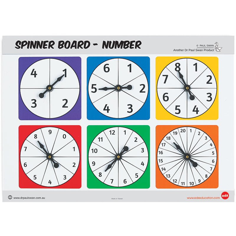 Spinner Board: Numbers