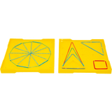 Geoboard Double Sided 5x5 18.5cm 8pcs Box