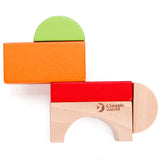 Wooden Blocks Coloured with Sorting Sorting Lid 100pc