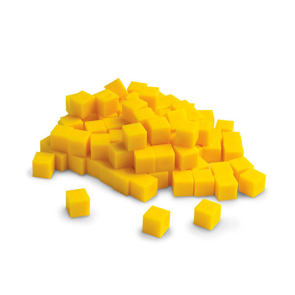 Base Ten Units 100pc Yellow Plastic - iPlayiLearn.co.za