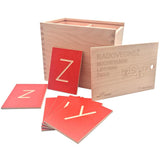 Grooved Wooden Tracing Cursive Letters: 52 Upper & Lowercase Letters.