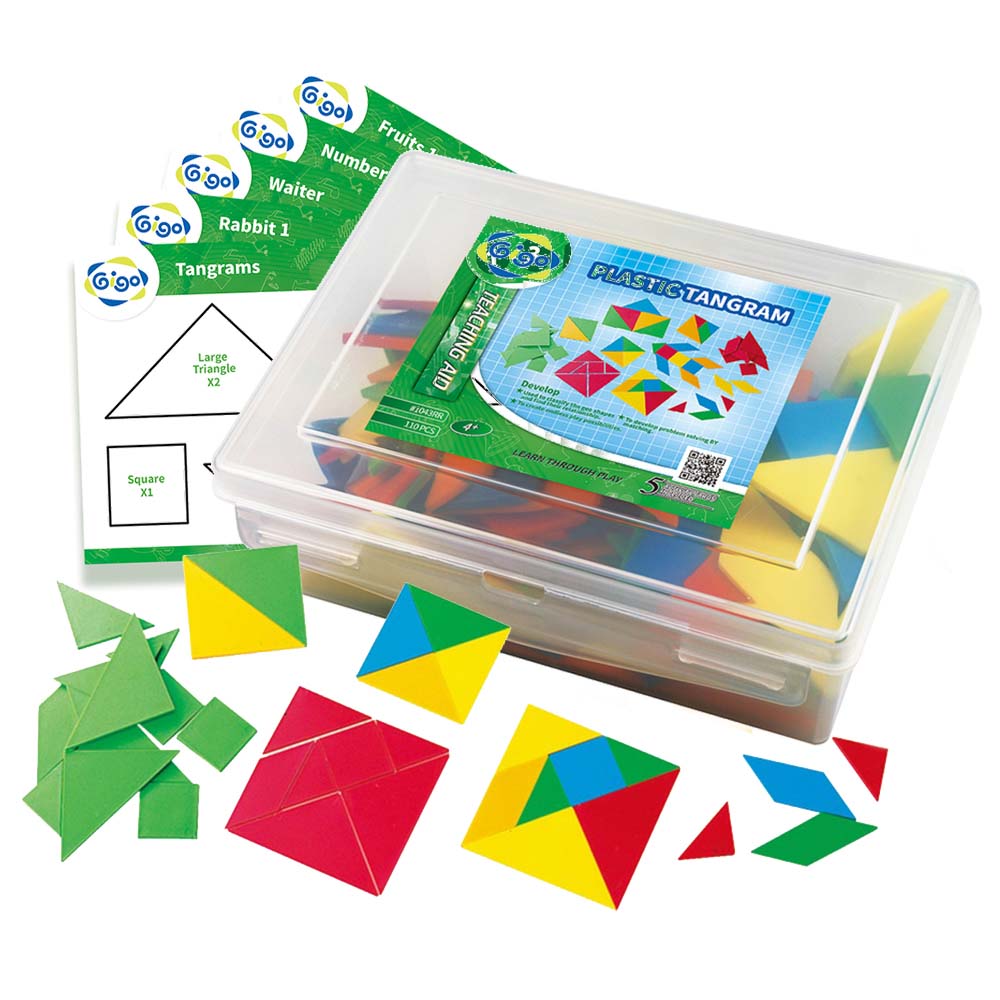 Tangrams with Activity Cards: 105pc Container