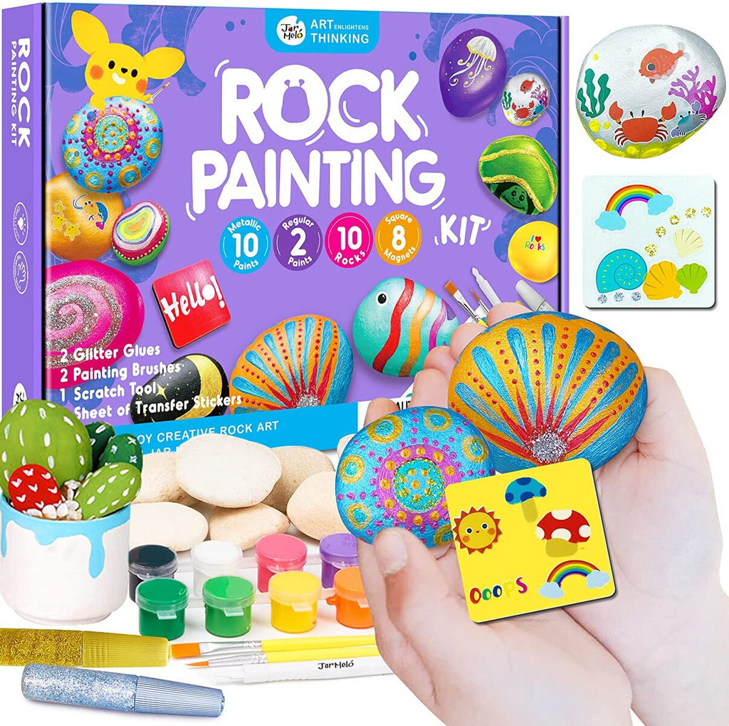 Rock Painting: With Metallic Paints & Glitter Glues