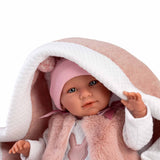 Llorens - Baby Girl Doll & Baby Carrier: Mimi 40cm