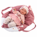 Llorens - Baby Doll with Strapped Carry Cot, Clothing & Accessories Mimi 40cm (Mechanism Optional)