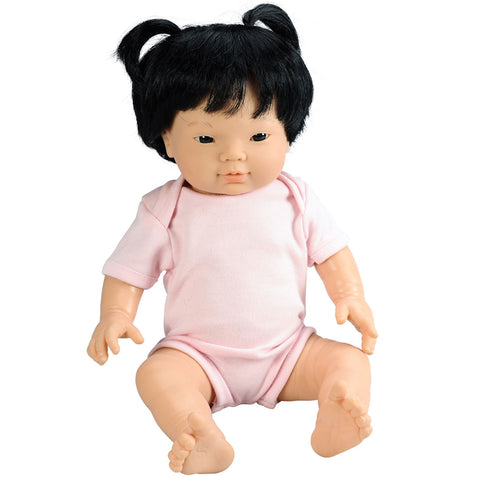 Anatomically Correct Baby Doll with Hair - Asian Girl