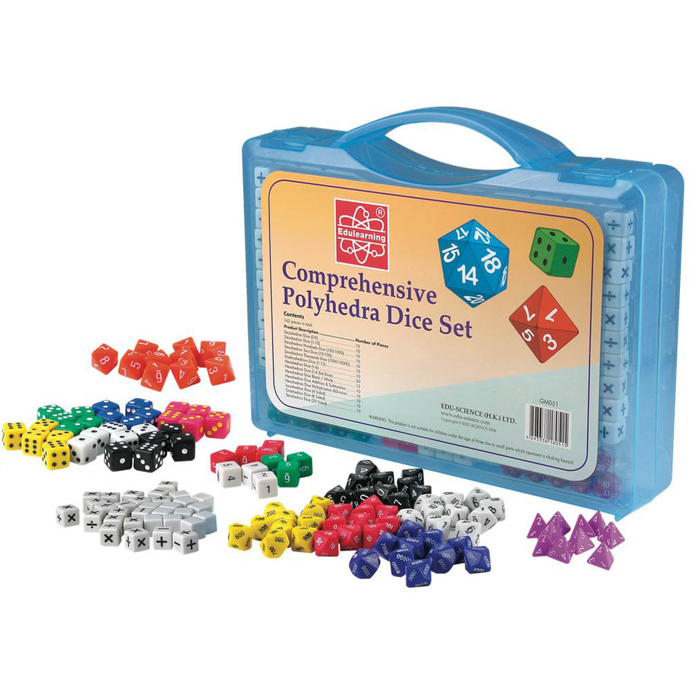 Comprehensive Polyhedra Dice Set 162pc