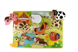 Chunky Wooden Puzzle: Farm Animals 8pc