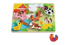 Chunky Wooden Puzzle: Farm Animals 8pc