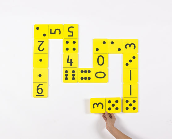 Jumbo Number Dot Dominoes Foam 28pc