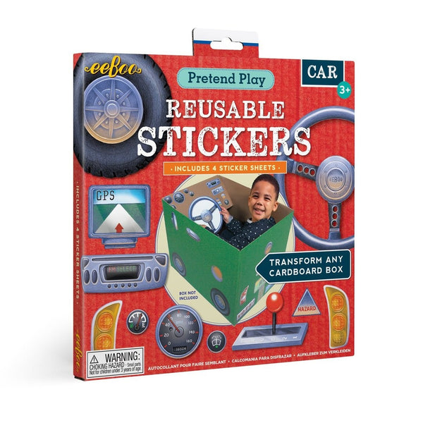Pretend Play Stickers: Kitchen Car Spaceship