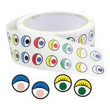 Eye Stickers: Coloured - Roll of 2000
