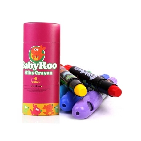 Baby Roo Silky Washable Crayons: 6 Colours