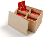 Grooved Wooden Tracing Cursive Letters: 52 Upper & Lowercase Letters.