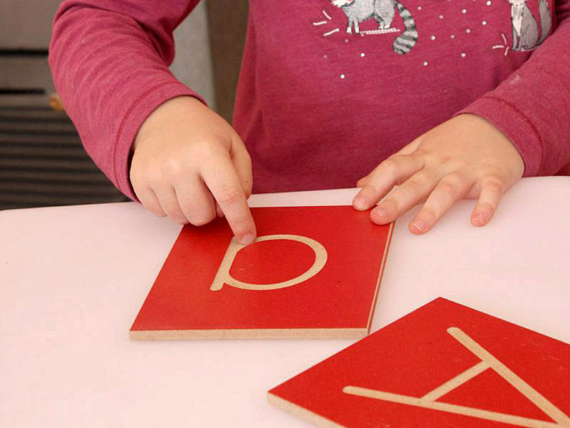 Wooden Grooved Letter Plates 52pc: Upper & Lower Case