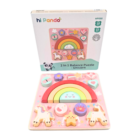 2 In 1 Balance Puzzle: Unicorn