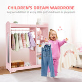 Wooden Wardrobe and Dress-Up Unit