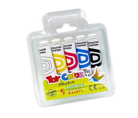 Extrafine Tempera Tubes 12ml, 5 Colours