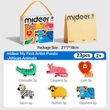 My First Art Puzzle: African Animals 6 in 1