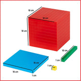 Base Ten Plastic Set 4 Colour 161pc