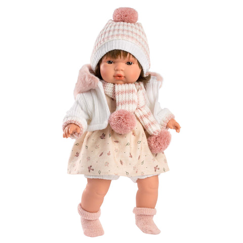 Llorens - Baby Girl Doll with Clothing, Accessories & Crying Mechanism: Lola 38cm