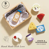Cheese & Dairy Market Crate 8pc