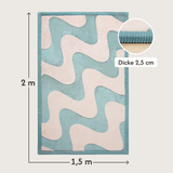 Hakuna Matte Cloud Soft Children’s Carpet: Waves 2m x 1.5m