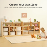 Wooden 3-Shelf Storage & Organiser 90 x 113cm