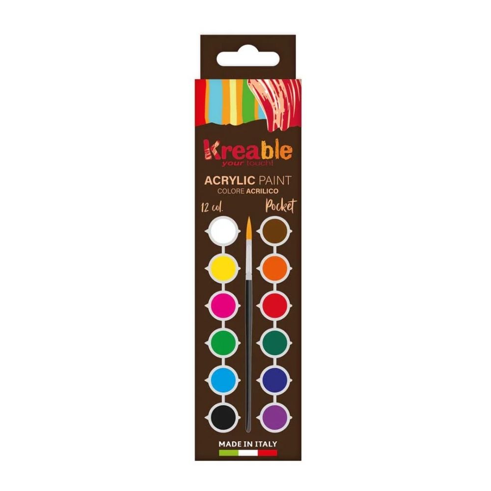 Pocket Acrylic Strings: 12 Colours x 2.5ml