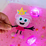 Glo Pals: Water Activated Light-Up Sensory Toys - Princess Ida (Pink) 3pc