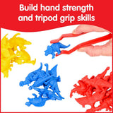 Dinosaur Counters 32pc Jar with Tweezer & Activity Guide