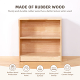 Wooden 2-Shelf Storage & Organiser 60 x 60cm