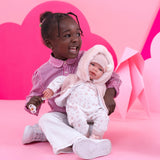 Llorens - Newborn Baby Doll with Crying Mechanism & Clothing: Tina 44cm