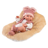 Llorens - Anatomically Correct Baby Girl Doll w Outfit & Cushion: Nica 40cm