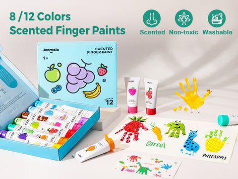 Scented Finger Paint: 12 Colours 60ml