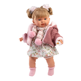 Llorens - Baby Girl Doll with Crying Mechanism & Outfit: Alexandra 42cm