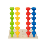 Rainbow Stacking Pegs 24pc